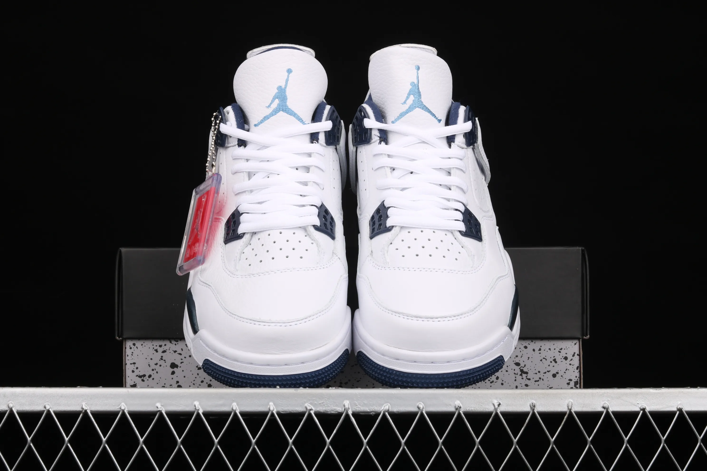 All Categories Air Jordan Jordan Series Basketball Shoes Air Jordan 4 Pure Original Air Jordan 4 Retro LS AJ4 Joe 4 Columbia Blue First Layer Basketball Shoes 314254-107